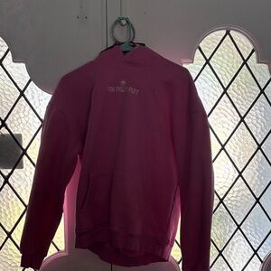 Pink Palm puff hoodie